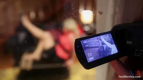 Peeping Tom is made to have kinky foot sex with gorgeous foot goddess