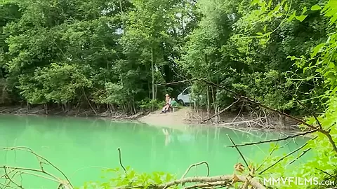 Ass fucking German Milf lake side