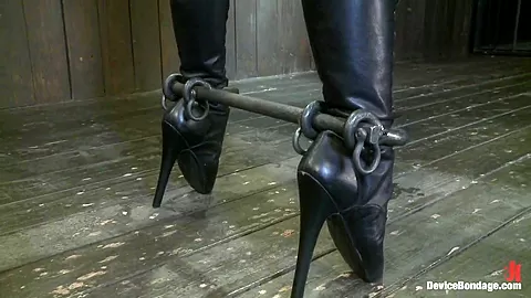 Felony Bound in Cruel Latex Metal and Leather Bondage