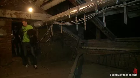 Russian Cutie with Braces gets Caught Trespassing and Gangbanged