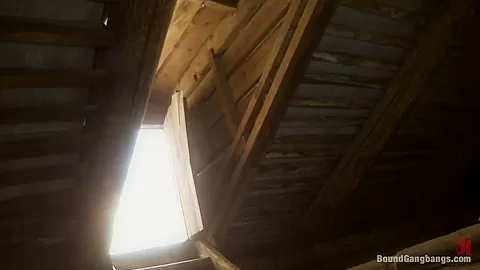 Russian Cutie with Braces gets Caught Trespassing and Gangbanged