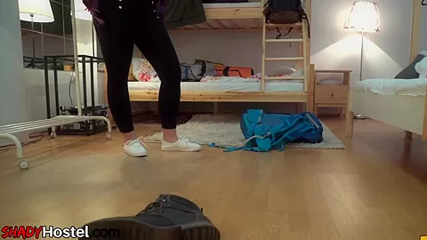 Horny mediumtits and bigtits babe enjoy ***FFM in hostel