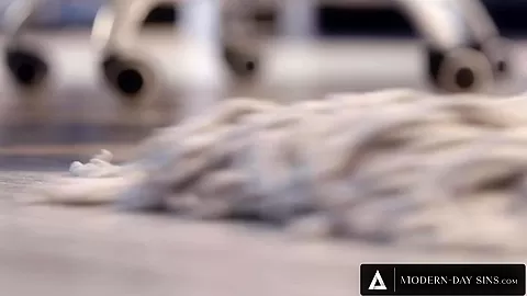 MODERN-DAY SINS - Big Tits Maid Convinces Pervy Employee To ANALLY CREAMPIE Her After Hours!