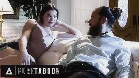 PURE TABOO Cutie teen 18+ Makes Sure Her Step NEVER Forgets His Special Night