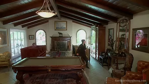 Crime pays Bad girl cat burglar gets fantasy fucked First gangbang