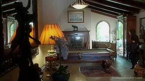 Crime pays Bad girl cat burglar gets fantasy fucked First gangbang
