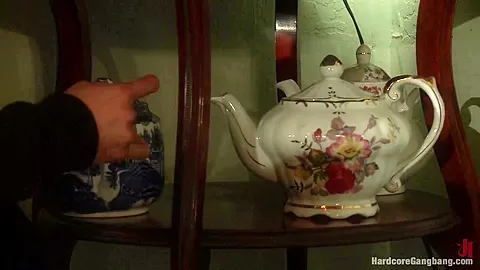 Crime pays Bad girl cat burglar gets fantasy fucked First gangbang