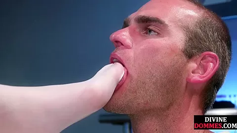 Femdom BDSM MILF seduces trapped guy in medical room