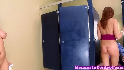 Bigtitted stepmom shows teen 18+ how to suck