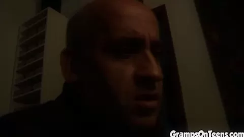 Old Men rubbing tits and pussy of naked teen 18+