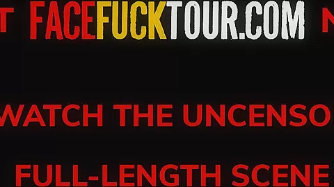 Face Fuck Tour - Blonde Sofie Otis Taking Rough Big Dick Gagging Facial