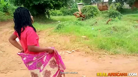 Black Ass Cleaning Lady With Natural Tits Feeling Horny!