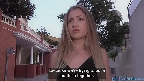 BJ perkyboobed teen 18+ gets POV fucked 4 cash after casting