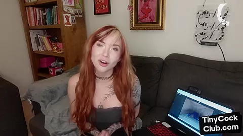 SPH solo inked gal talks dirty about pathetic small penises