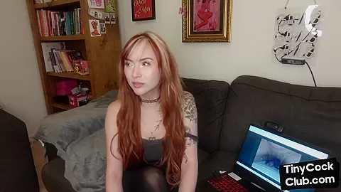 SPH solo inked gal talks dirty about pathetic small penises