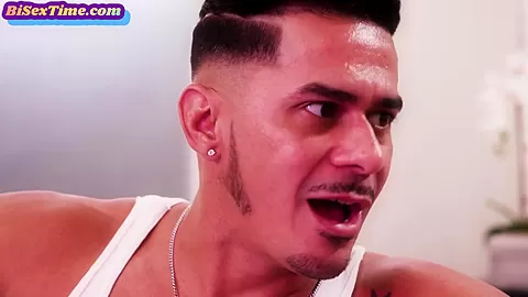 Bisexual dudes fuck perverted bae in threesome fucking