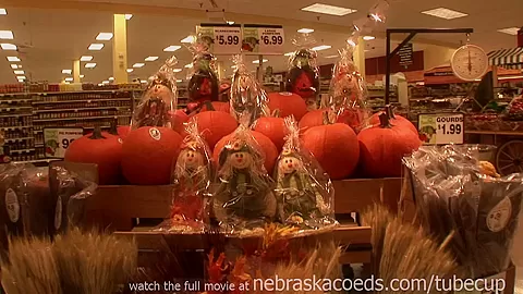 Topless teen 18+ Drive Through And Naked In Supermarket