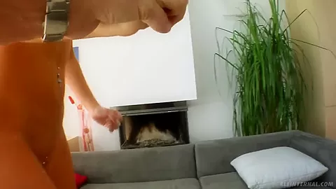 Angelina loves receiving two long hard dicks