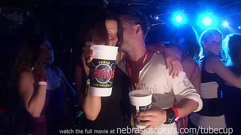 Girls Flashing Tits During Huge Club Party With Mtv Djs