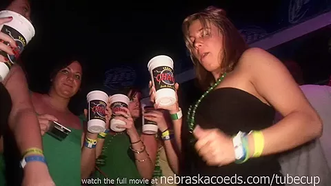 Girls Flashing Tits During Huge Club Party With Mtv Djs