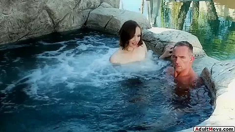 teen 18+ wants to suck n fuck her bffs Step daddy outdoors in jacuzzi