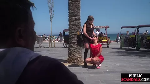 Busty babe full naked outdoor in public bcs mistress demands