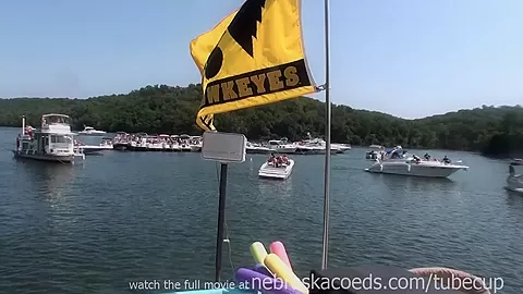 Dancing And Partying Topless On A Boat