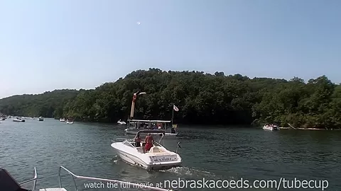 Dancing And Partying Topless On A Boat