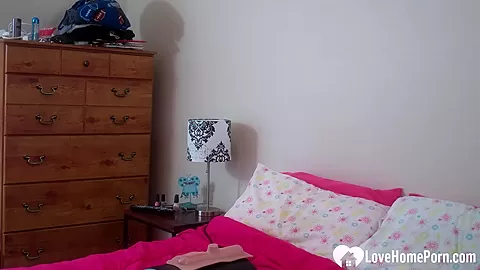 Sexy solo girl riding her favorite sex machine