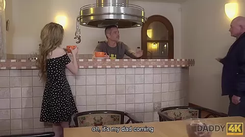 DADDY4K. Lucky old man receives blowjob and fucks tight shaved pussy of Jessi
