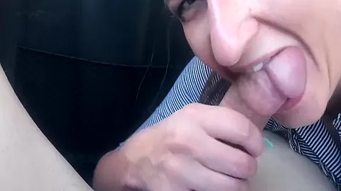 Swallowing All The Cum In The Car