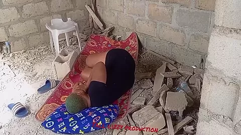 Two Street Guys Fuck A Homeless Girl Living In An Incompleted Building 5 Min