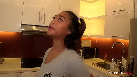 Asian teen 18+ with massive mammaries gets creampied