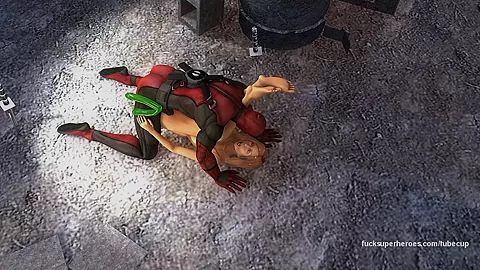 Deadpool and Jean - baby we aint nothing but mammals