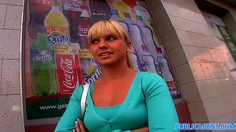 PublicAgent: Beautiful blonde fucks me in my car