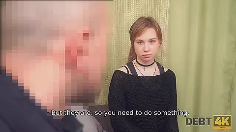 Debt4k. student 18+ has no possibilities to pay for new iPhone so she needs to suck now
