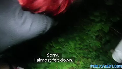 PublicAgent: Redhead Alice is fucked behind the train station