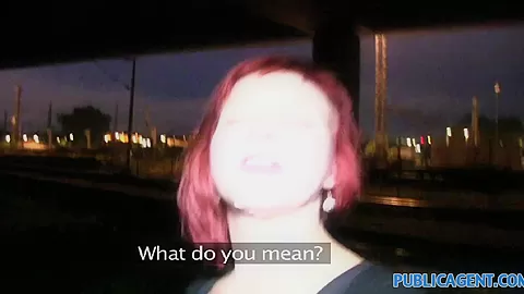 PublicAgent: Redhead Alice is fucked behind the train station