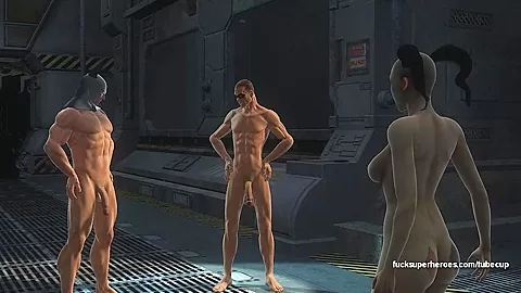 Batman, Robin, and Harley fuck like rabbits getting wet pussy for days