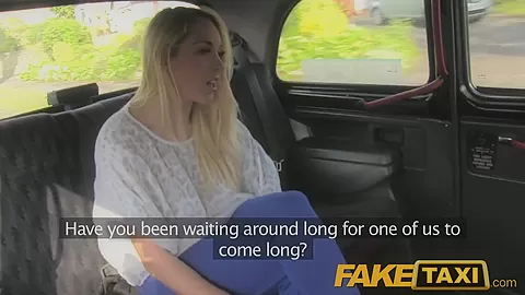 FakeTaxi: Red sexy blond with cracking body on taxi bonnet