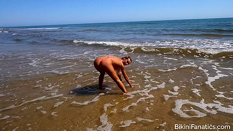 Extreme naughty bikini in public
