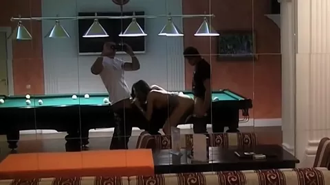 Real adult sex video made in a billiards club