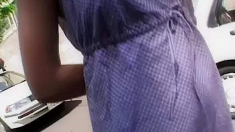 Hot Babe flashing her tits in Public and Fingering her pussy