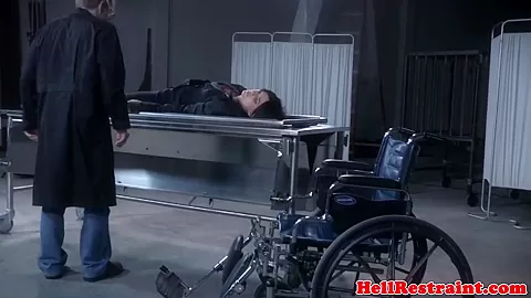 Restrained sub punished with bastinado