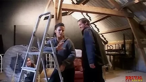 Maid’s laziness gets cured with hard spanking and fuck