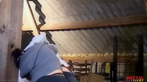 Maid’s laziness gets cured with hard spanking and fuck