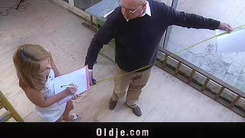 Older man licks Nataly’s young pussy