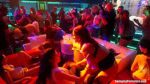 Party girls have fun in the club
