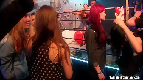 Party girls have fun in the club