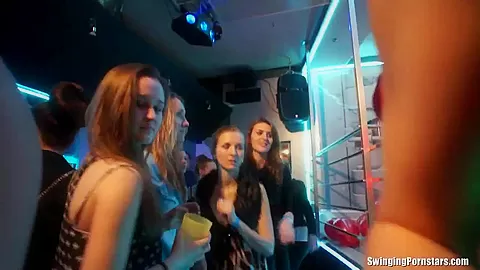 Party girls have fun in the club